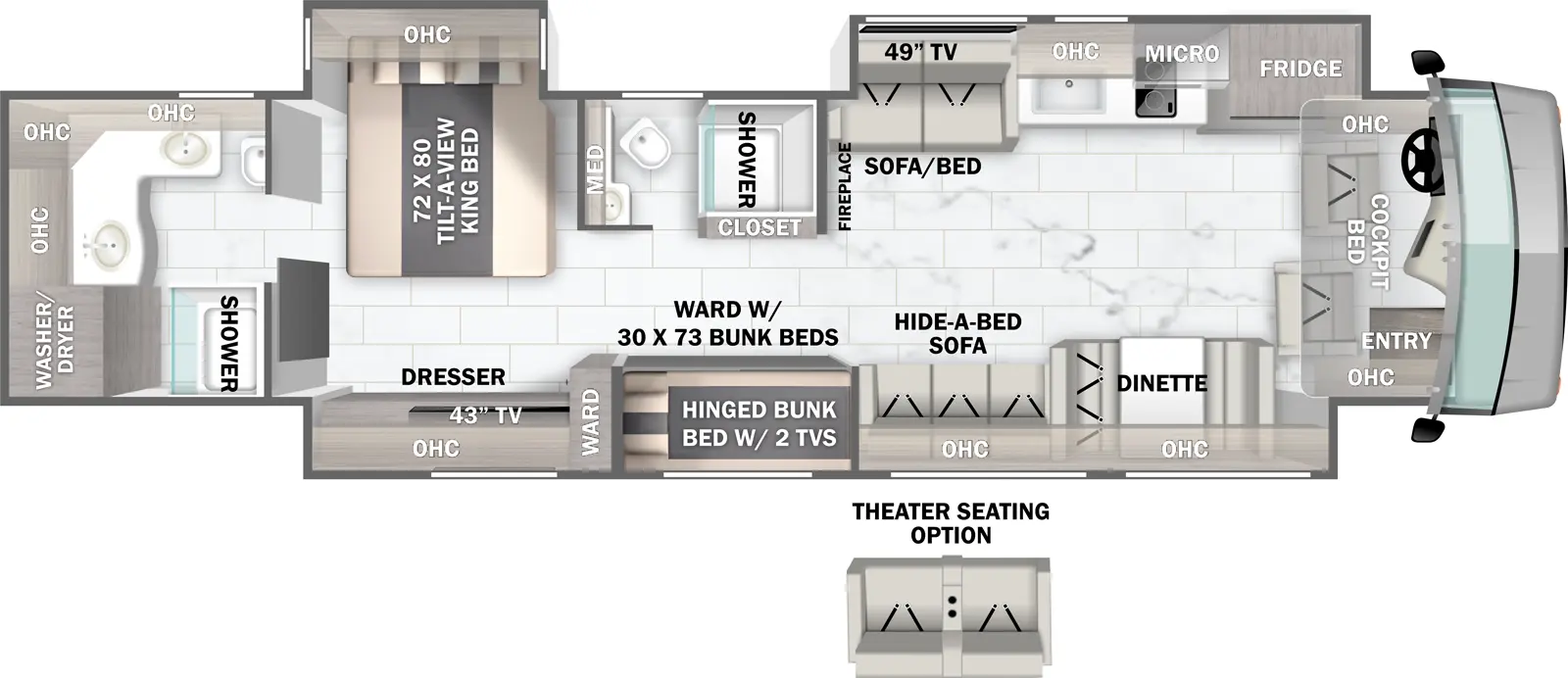 Berkshire Xlt 45CA Floorplan